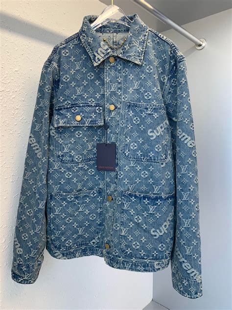 louis vuitton jean jacket replica|louis vuitton green velvet jacket.